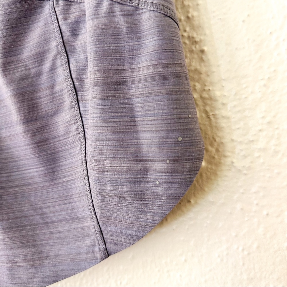 Athleta Womens Lavender Run With It Textured 3.5" Running Shorts - Picture 4 of 7